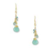 Dana Earrings Aqua