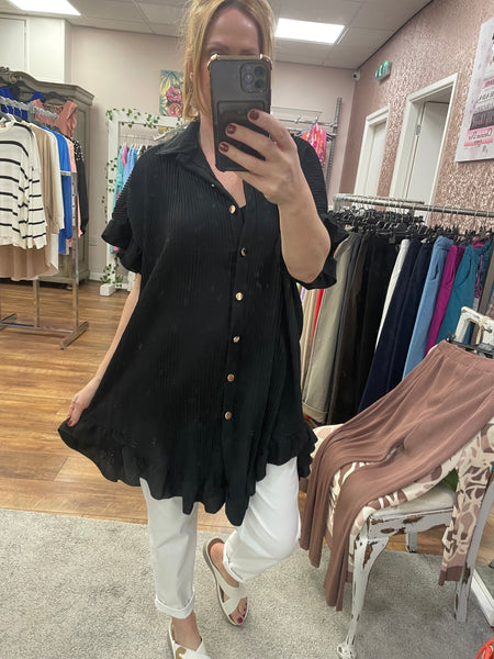 Joanna Frilled Detailed Tunic Shirt Dress Fits 10-18/20