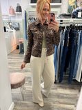 Cara Animal Print Denim Jacket Sizes 10-20