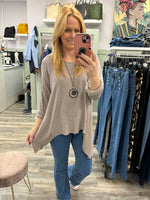 Kate Light knitted Spring Top With Necklace Fits 10-18