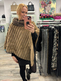 Felicity Faux Fur Poncho Fits 8-18