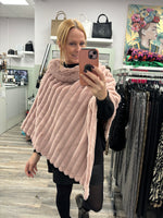 Felicity Faux Fur Poncho Fits 8-18