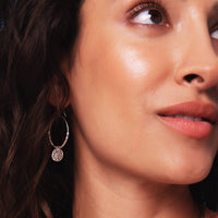 Dominique Mini Silver Hoop Earrings