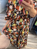 Claudia Floral Print Boho Dress Fits 10-20
