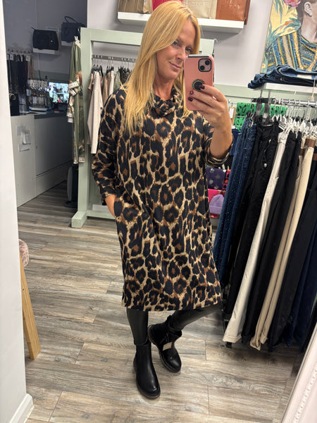 Doris Light Knitted Oversized Jumper Dress Fits 10-22