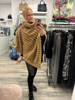 Felicity Faux Fur Poncho Fits 8-18