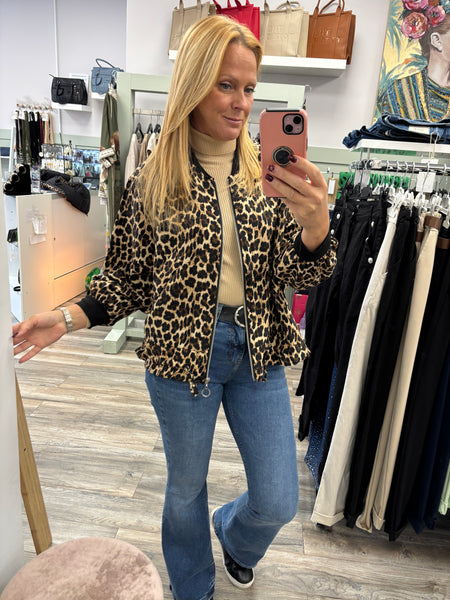 Lacey Animal Print Lightweight Cotton Jacket Fits 10-16