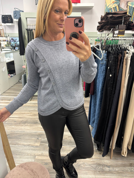 Abbie Knitted Button Jumper Fits 8-12