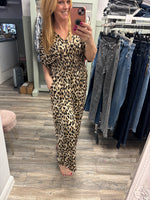 Janice Leopard Print Jumpsuit Fits 10-18/20