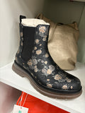 Liana Floral Print Side Zipped Detailed Boot Sizes 3-8 Available