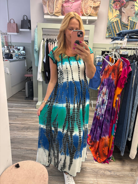 Tony Tye Dye Detailed Dress Fits 8-16