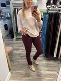 Maeve Merlot Jeans Sizes 10-18