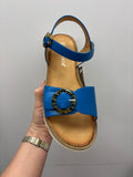 Cypriata Faux Leather Buckle Detailed Sandal