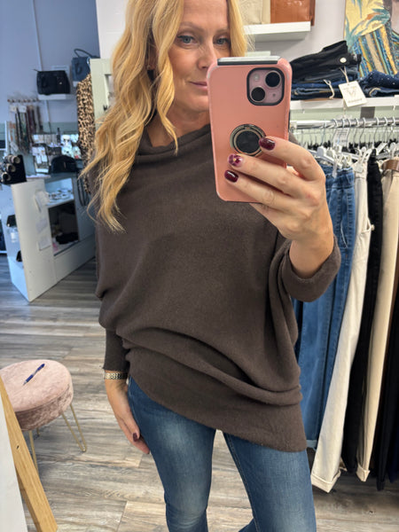 Alexia Asymmetrical Knitted Jumper Fits 10-16