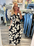 Delilah Satin Feel Stretch Maxi Dress Fits 10-20