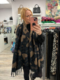 Heart and Love Print Winter Scarf Mixed Cashmere