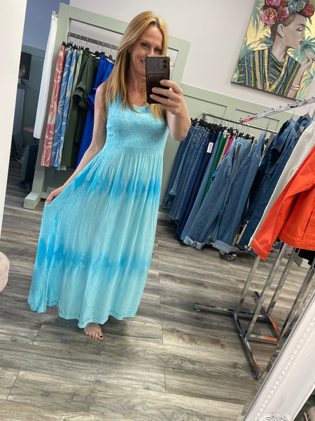 Taylor Tye Dye Detailed Summer Dress Fits 8-10-16/18