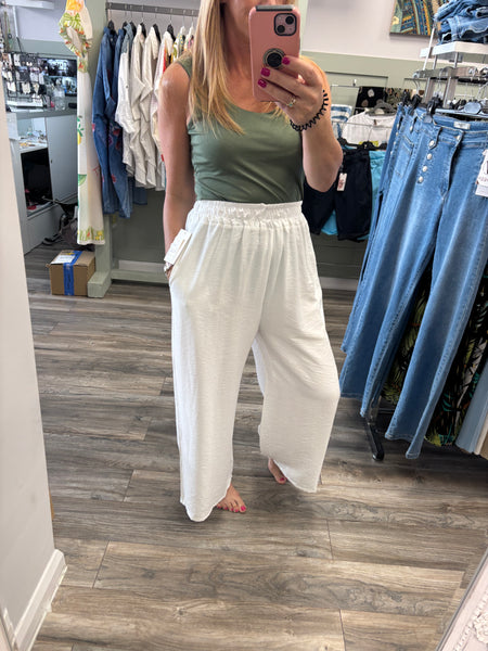 Freda High Waist Stretch Cotton Trouser Fits 10-16/18