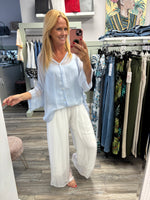 Camilla Mixed Silk Blouse Detachable Vest Fits 10-18/20