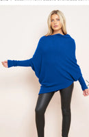 Evie Asymmetric Style Knitted Jumper Fits 10-16/18