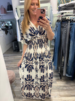 Nicole Full Length Maxi Dress Elacticated Waist Line Fits 10-18/20