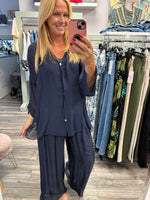Camilla Mixed Silk Blouse Detachable Vest Fits 10-18/20