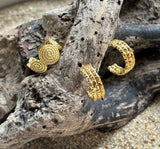 18ct Gold Plated Spiral Adjustable Ring