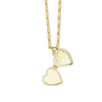 Roxy Heart Locket Necklace Green