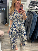 Janice Leopard Print Jumpsuit Fits 10-18/20