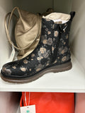 Liana Floral Print Side Zipped Detailed Boot Sizes 3-8 Available