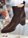 Juliette Chocolate Brown Faux Leather Boot Sizes 3-8