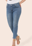 Liana Pearl and Diamante Detailed Jeans High Waisted Sizes 8-16