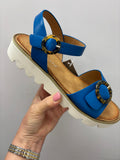 Cypriata Faux Leather Buckle Detailed Sandal