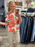 Violet Light Knitted Poppy Detailed Top Fits 10-16