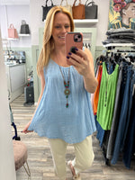 Violet Double Layer Cotton Vest Fits 10-18