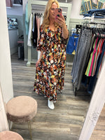 Claudia Floral Print Boho Dress Fits 10-20