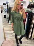 Toni Knee Length Shirt Dress Fits 10-16