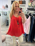 Violet Double Layer Cotton Vest Fits 10-18