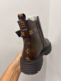 Minnie Chocolate Brown Faux Leather Boot Sizes 3-8