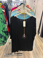 Flora Bubble Hem Knitted Necklace Top Fits 10-16