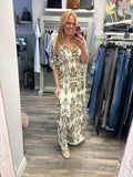 Nicole Full Length Maxi Dress Elacticated Waist Line Fits 10-18/20