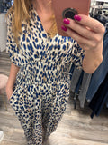 Janice Leopard Print Jumpsuit Fits 10-18/20