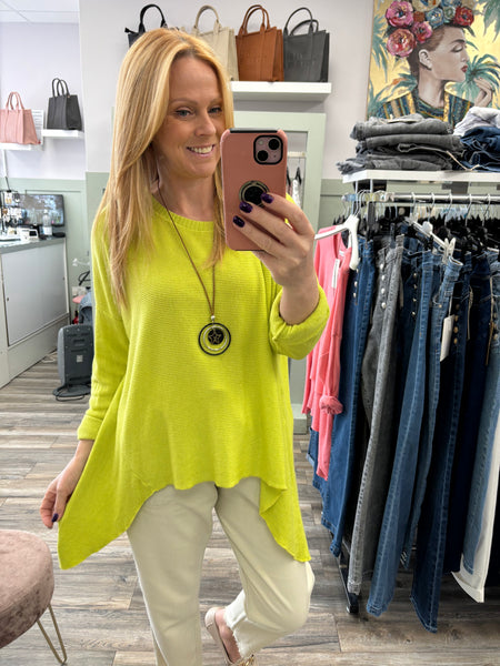 Kate Light knitted Spring Top With Necklace Fits 10-18
