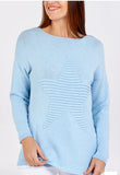 Stacey Star Detailed Knitted Top Fits 8-14