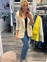 Eve Ruffle Sleeved Blazer Sizes 10-16