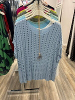 Flora Bubble Hem Knitted Necklace Top Fits 10-16