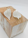 Filigree Leaf Drop Earring in Silver ER032S