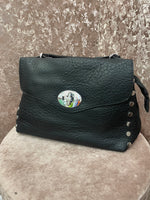 Studded Detailed Soft Faux Leather Bag Detachable Strap