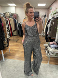 Cecelia Sequin Detailed Palazzo Trouser Fits 10-16